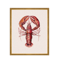 Brookpace Lascelles framed canvas print red lobster 38x31cm, imported from the UK
