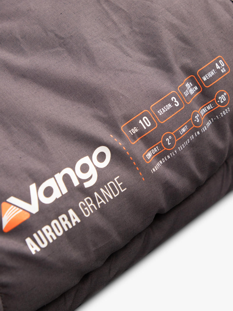 Vango Aurora Grande single sleeping bag Excalibur, imported from the UK