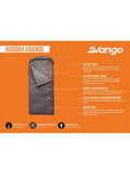 Vango Aurora Grande single sleeping bag Excalibur, imported from the UK