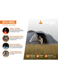 Vango Beta 450XL tunnel tent 3-person deep blue - British product