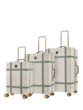Rock Vintage 8-Wheel Hard Shell Suitcase, Set of 3