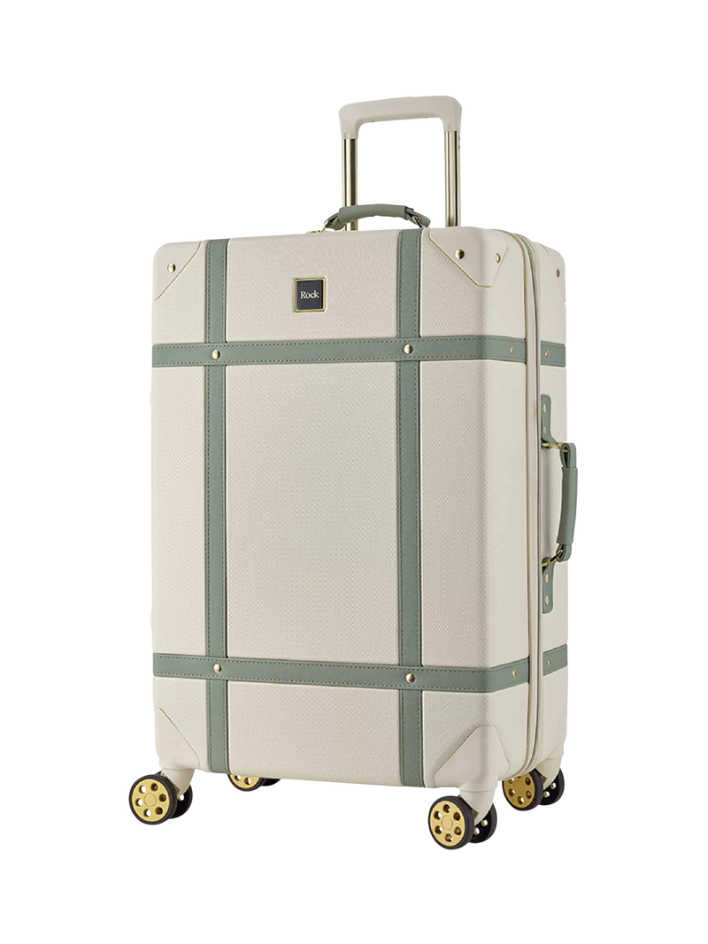 Rock Vintage 8-Wheel 68cm Medium Suitcase