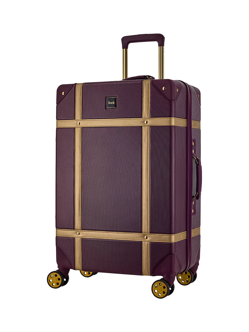 Rock Vintage 8-Wheel 68cm Medium Suitcase