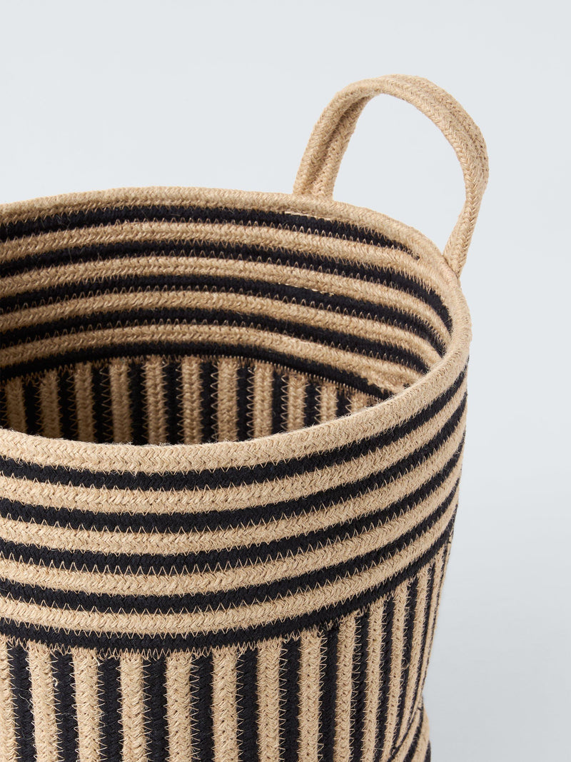 John Lewis jute and cotton storage baskets set of 2, British product