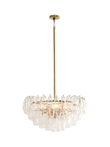 John Lewis Pottery Barn Florence Large Crystal Chandelier Ceiling Light, Vintage Brass- Buy online at McGrocer