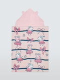 Brand Threads Peppa Pig hooded towel for kids, imported from the UK