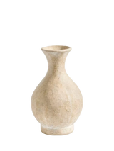 John Lewis Pottery Barn Artisan Studio Earthenware Bud Vase Natural 18cm- Buy online at McGrocer