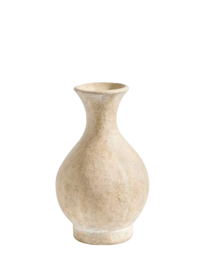 John Lewis Pottery Barn Artisan Studio Earthenware Bud Vase Natural 18cm- Buy online at McGrocer