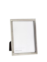 John Lewis Pottery Barn Maeve Textured Metal Photo Frame Silver 13x18cm- Buy online at McGrocer