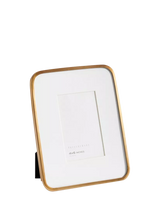 John Lewis Pottery Barn Radius Photo Frame & Mount, Brass, 10x15cm- Buy online at McGrocer