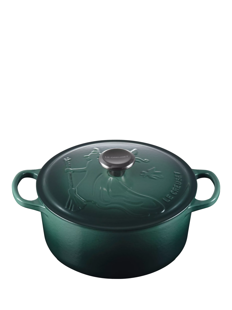 Le Creuset Elphaba embossed round casserole 24cm, UK version