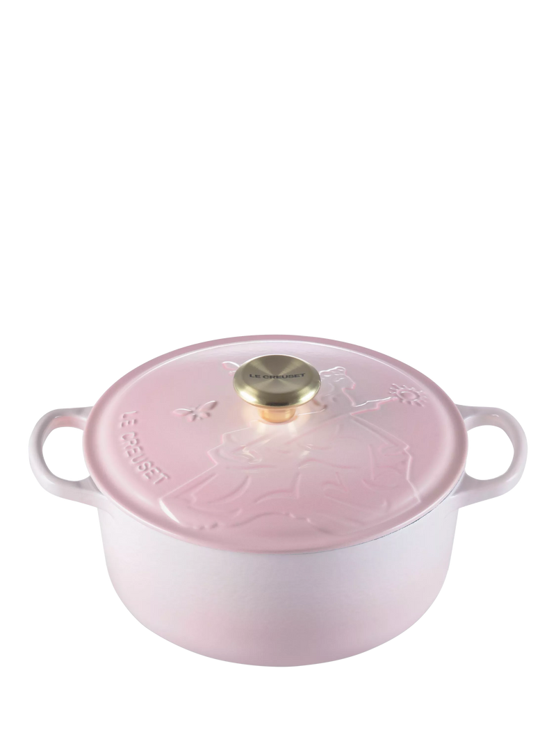 Le Creuset Wicked Glinda shell pink casserole 24cm, imported from the UK