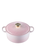 Le Creuset Wicked Glinda shell pink casserole 24cm, imported from the UK