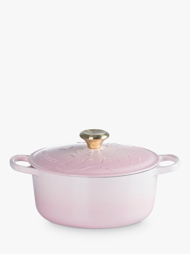Le Creuset Wicked Glinda shell pink casserole 24cm, imported from the UK