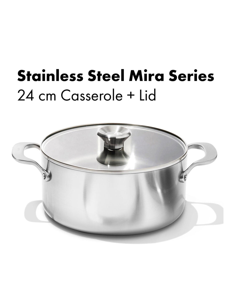 OXO Mira casserole 24cm stainless steel (British brand)