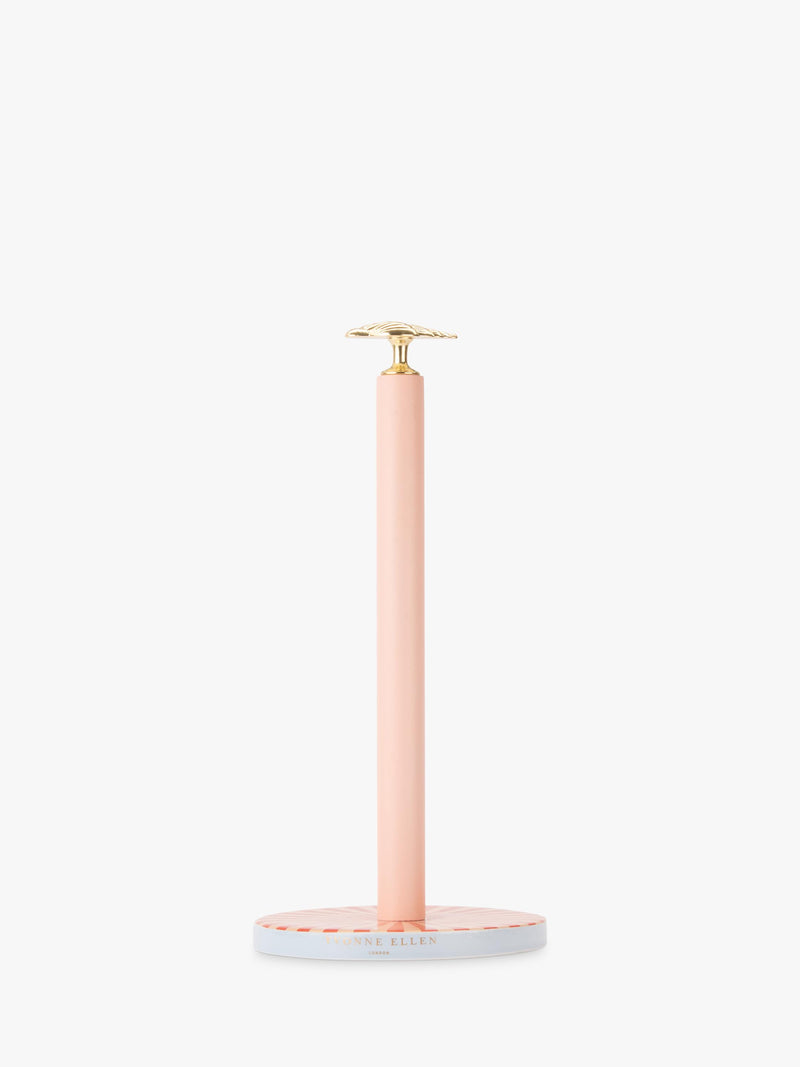 Yvonne Ellen shell kitchen towel holder pink gold, imported from the UK
