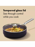 OXO 24cm ceramic non-stick sauté pan with lid (British brand)