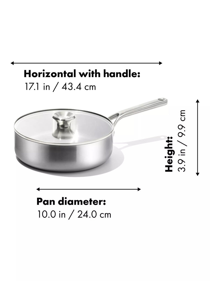 OXO Mira saute pan stainless steel 24cm (British brand)
