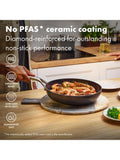 OXO hard anodised ceramic non-stick pan set 6 piece, UK version