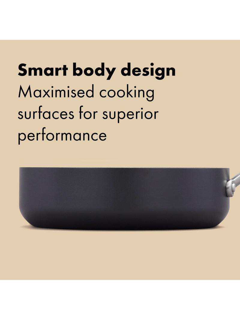 OXO hard anodised ceramic non-stick pan set 6 piece, UK version