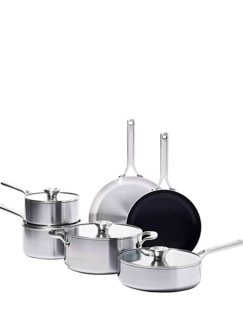 OXO Mira stainless steel pan set 6 piece - British product