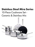 OXO Mira stainless steel pan set 6 piece - British product
