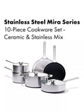 OXO Mira stainless steel pan set 6 piece - British product