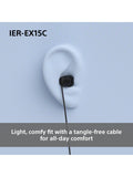 Sony IER-EX15C USB-C earbuds black lightweight, imported from the UK