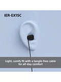 Sony IER-EX15C USB-C earbuds black lightweight, imported from the UK