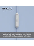 Sony IER-EX15C USB-C earbuds black lightweight, imported from the UK