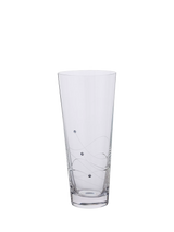 John Lewis Dartington Crystal Glitz Conical Glass Vase, Clear, 30cm- Buy online at McGrocer