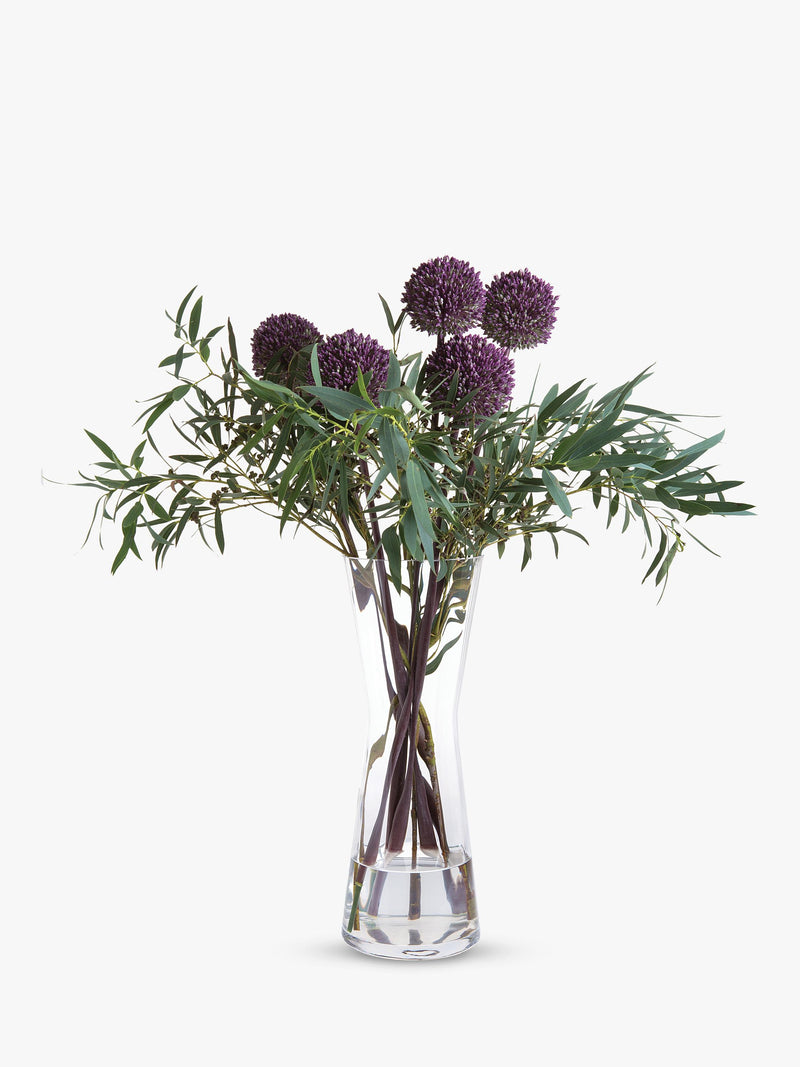 Dartington Crystal gladioli glass vase 36cm, imported from the UK