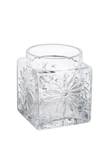 John Lewis Dartington Crystal Marguerite Square Glass Vase, Clear, 12cm- Buy online at McGrocer