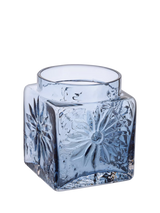 John Lewis Dartington Crystal Marguerite Square Glass Vase Ink Blue 12cm- Buy online at McGrocer