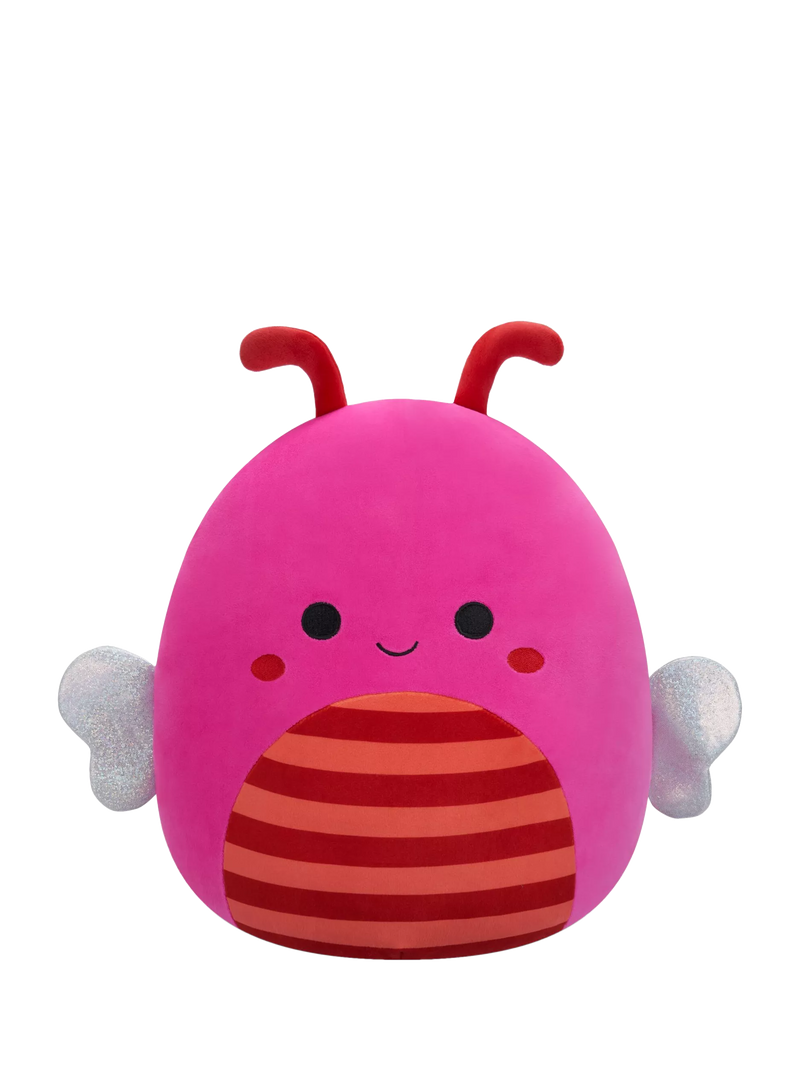 Squishmallows Mara hot pink bee plush 12 inches, imported from the UK