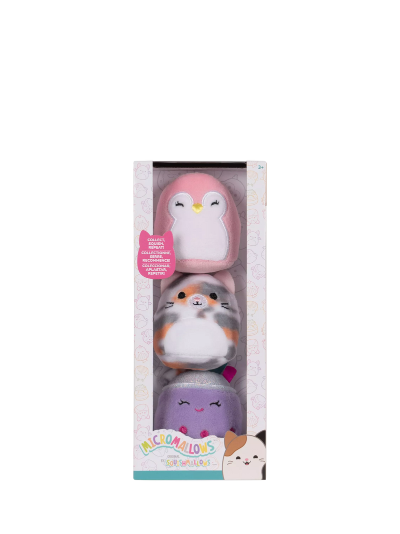 Micromallows plush 3-pack 2.5 inch Piper, Niamh, Tahoe, UK version