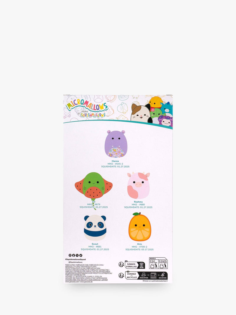 Micromallows plush toy 5-pack with characters (British brand)