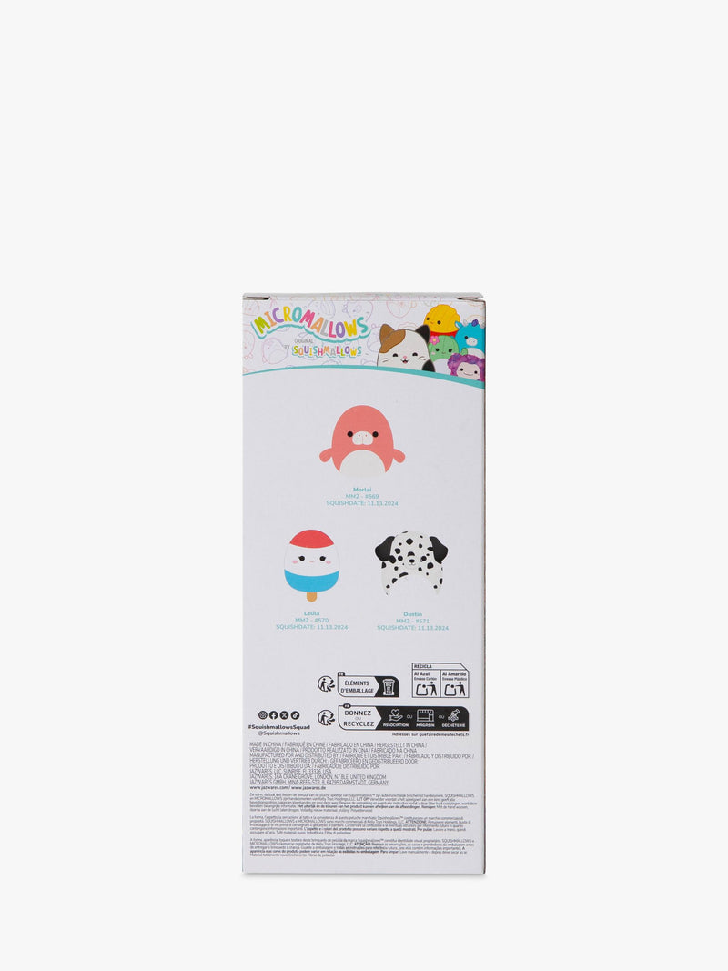 Micromallows plush toy 3-Pack 2.5 inch - British product
