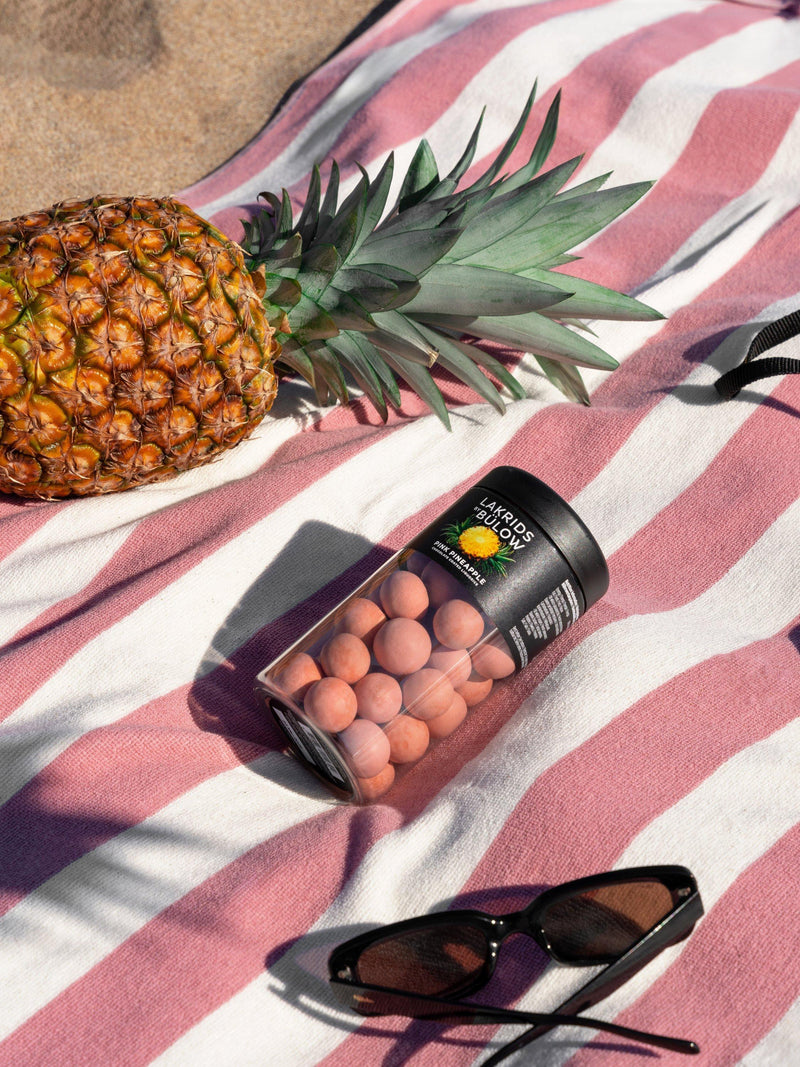 Lakrids by Bülow Pink Pineapple chocolate liquorice 270g, imported from the UK