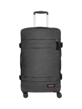 John Lewis Eastpak Transit'r 4-Wheel Large Suitcase Black Denim- Buy online at McGrocer