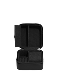 Stackers fluted watch and jewellery box black faux leather, UK version