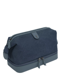 Stackers blue canvas wash bag, UK version