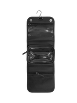John Lewis Stackers Fluted Travel Hanging Wash Bag, Black Fluted- Buy online at McGrocer
