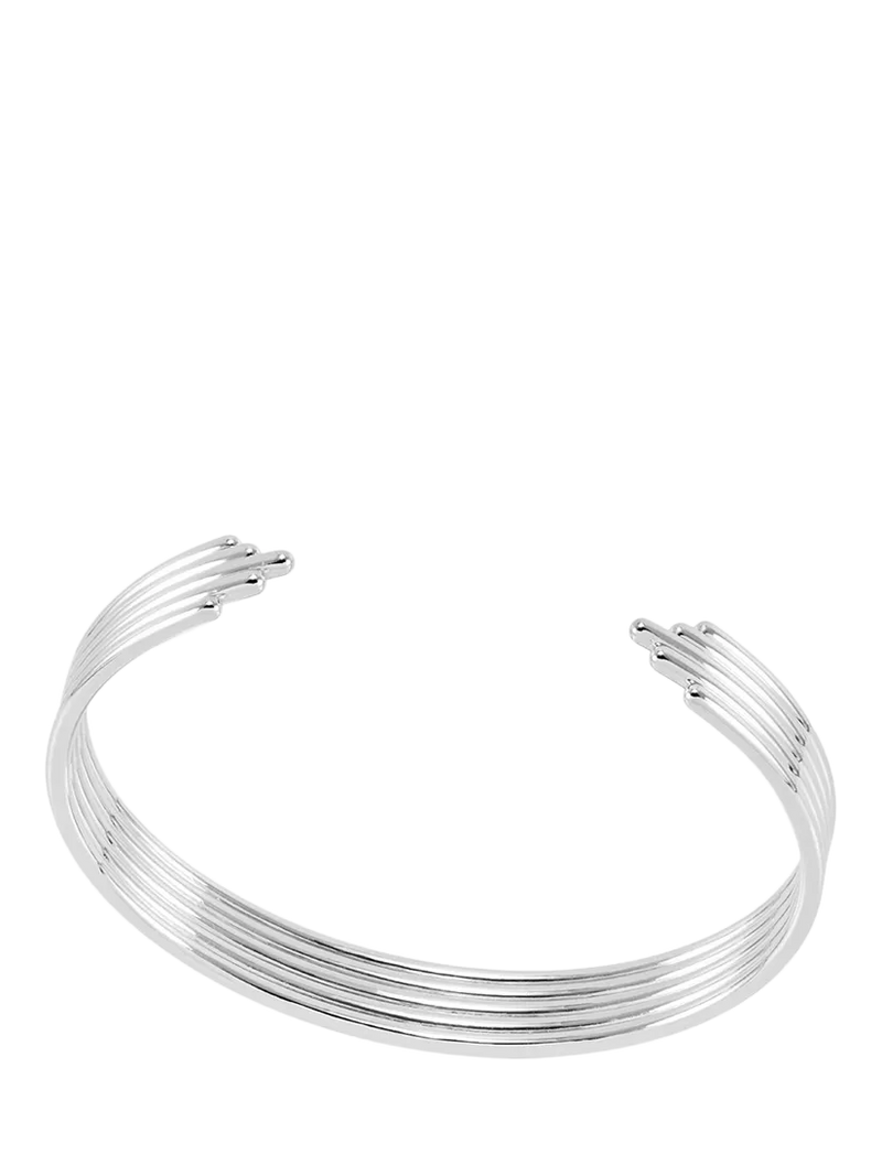 Rachel Jackson London Lifestream Statement Bangle, Silver