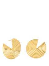 John Lewis Rachel Jackson London Front Facing Evolve Earrings Gold Hoop Earrings 30mm- Buy online at McGrocer