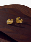 Rachel Jackson London gold front-facing hoop earrings (British brand)