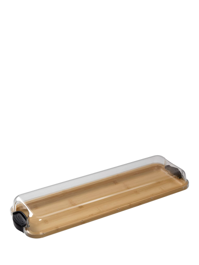 John Lewis Farberware Build-a-Board Bamboo Rectangular Platter with Cover, 58cm- Buy online at McGrocer