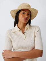John Lewis John Lewis Raffia Fedora Hat Natural- Buy online at McGrocer