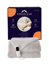 John Lewis Dreamland Nap Time Sherpa Beige Electric Throw Blanket- Buy online at McGrocer