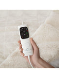 Dreamland Nap Time sherpa electric throw blanket beige - British product